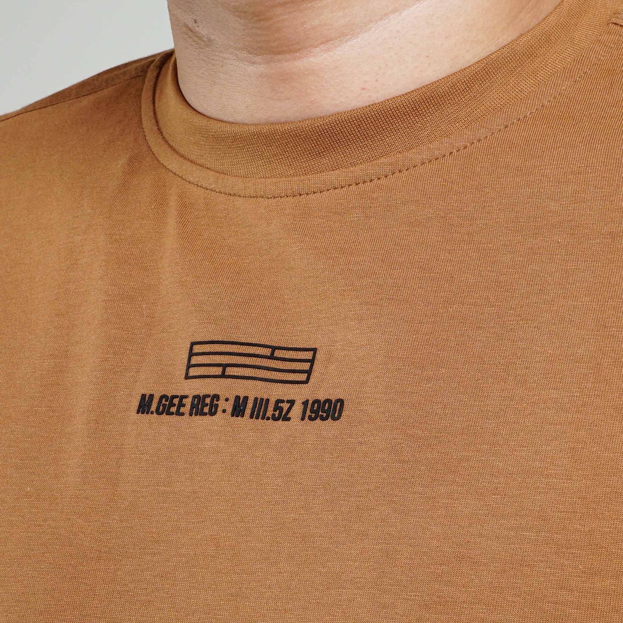 Kaos Polos Pria Lengan Pendek OLIVER C123 Brown