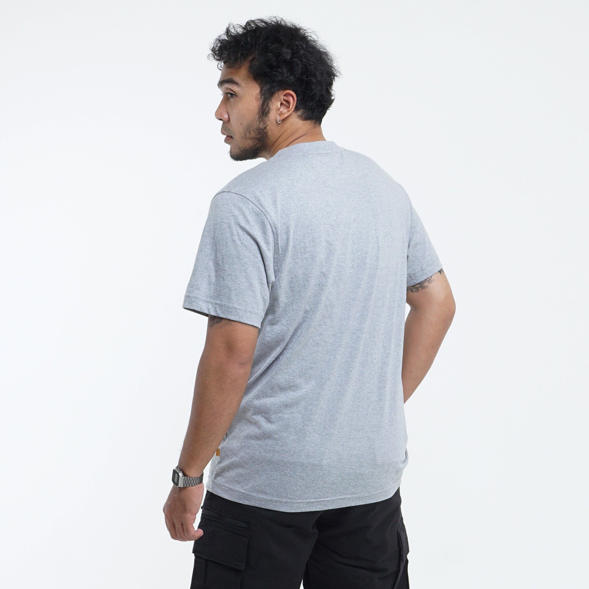 MGee Kaos Polos Pria Lengan Pendek M Gee OLIVER C128 Light Grey