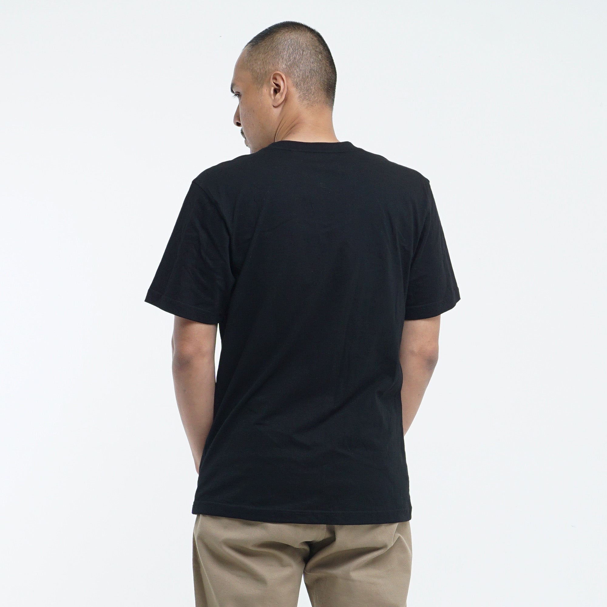 MGee Kaos Polos Pria Lengan Pendek M Gee Original OLIVER C129 Black