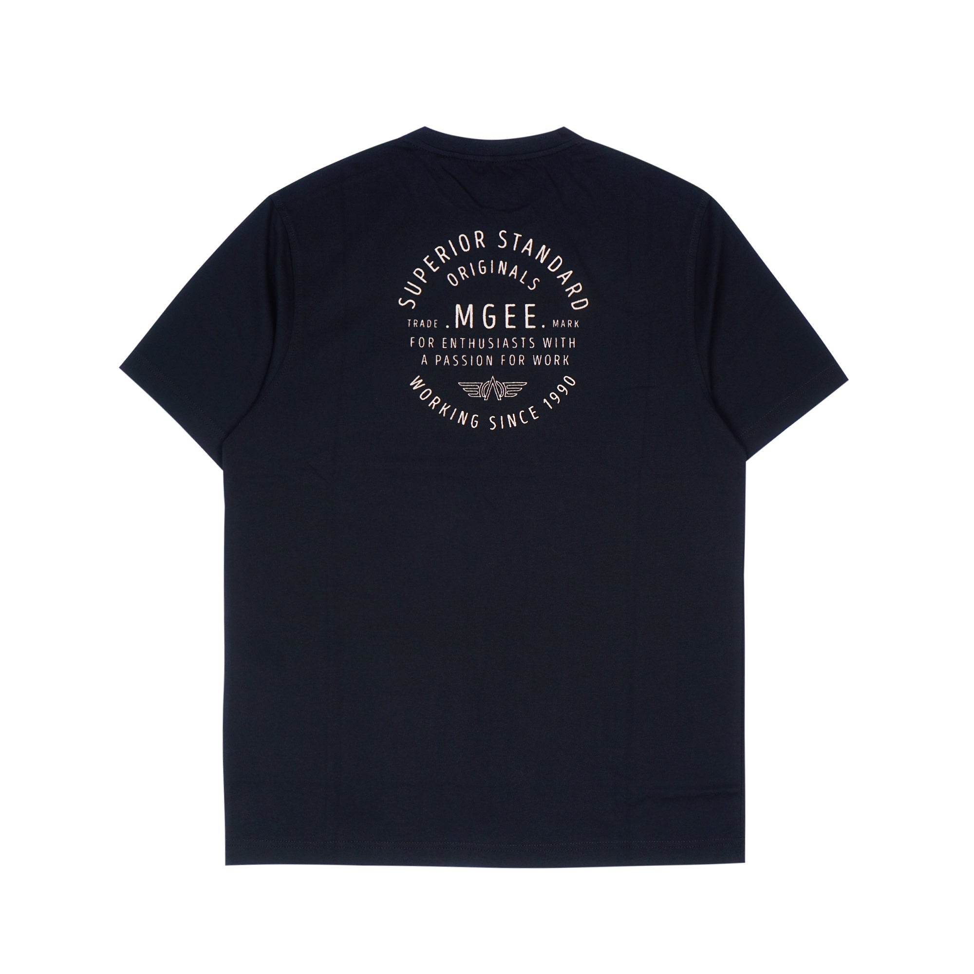 MGee Kaos Pria Lengan Pendek Polos M Gee Oliver C134 Black