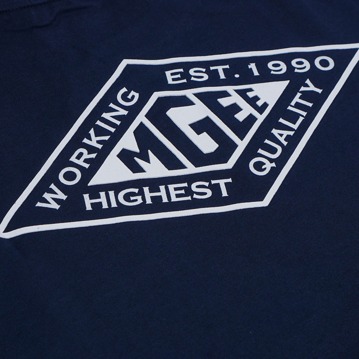MGee Kaos Pria Lengan Pendek Polos M Gee Oliver C136 Navy