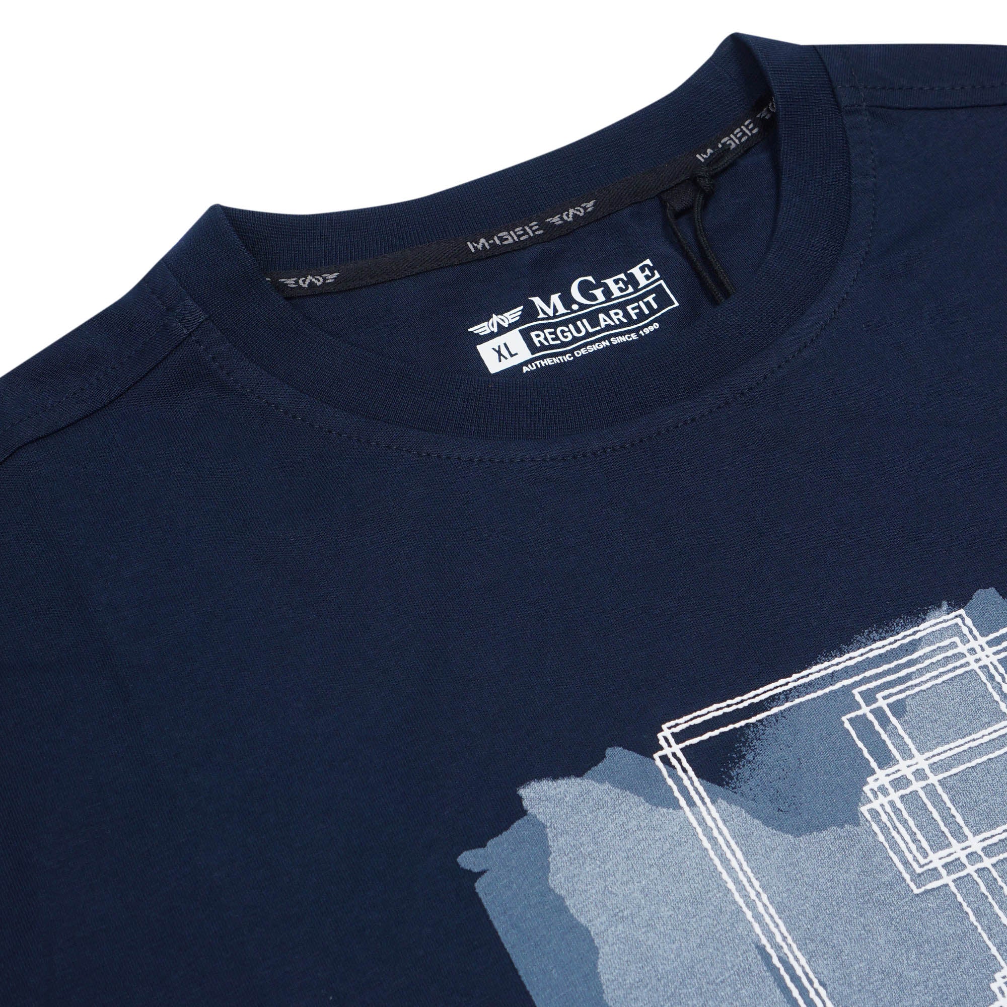 MGee Kaos Polos Pria Lengan Pendek M Gee OLIVER C137 Navy