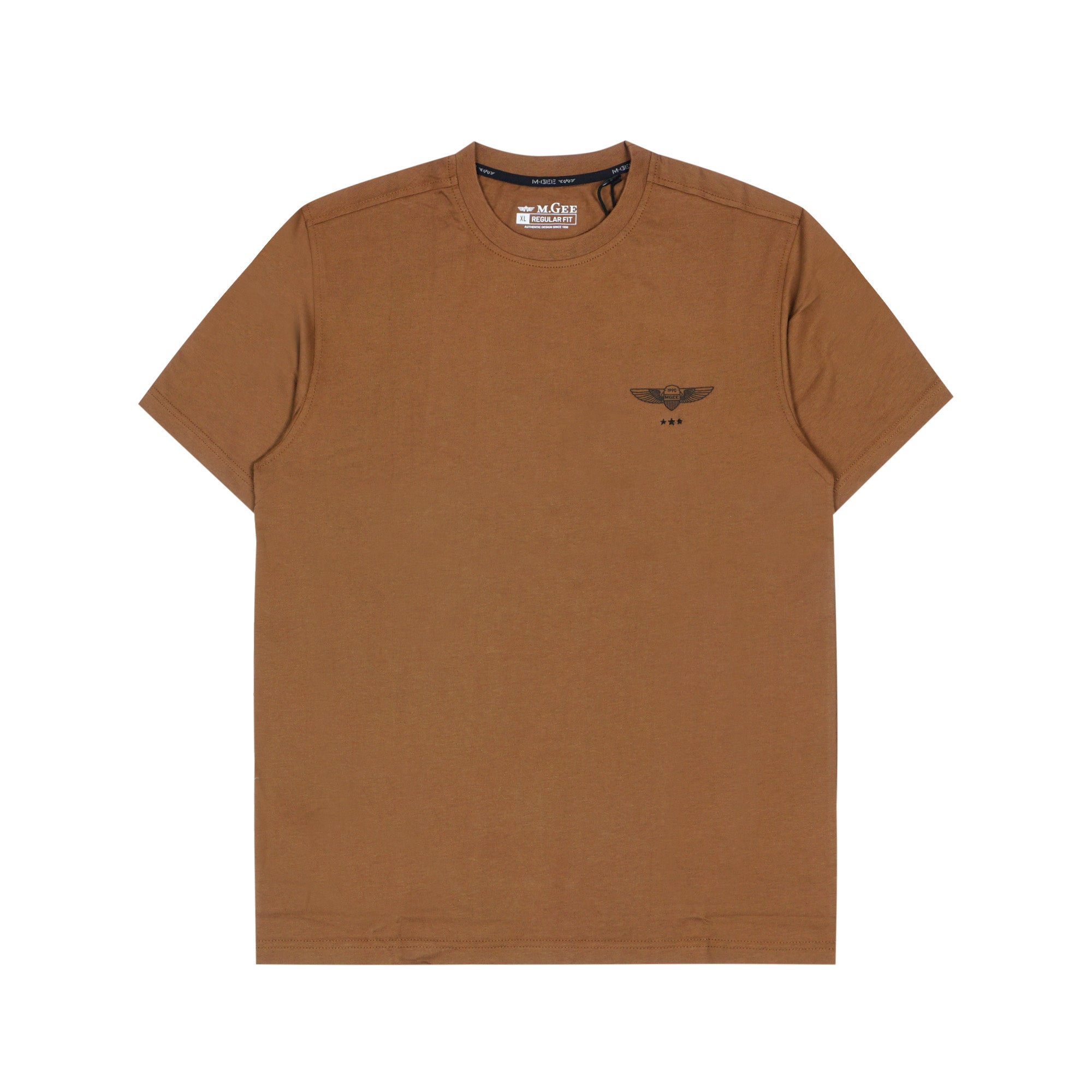 MGee Kaos Pria Lengan Pendek Polos M Gee Oliver C140 Brown