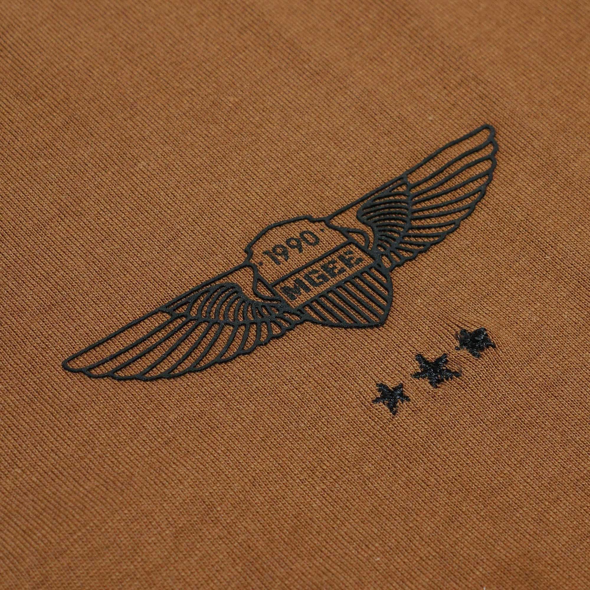 MGee Kaos Pria Lengan Pendek Polos M Gee Oliver C140 Brown