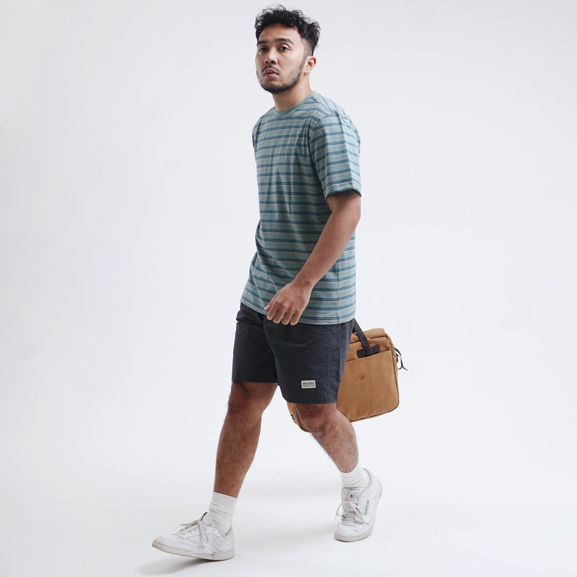 Striped T-shirt Oscar C003 Green