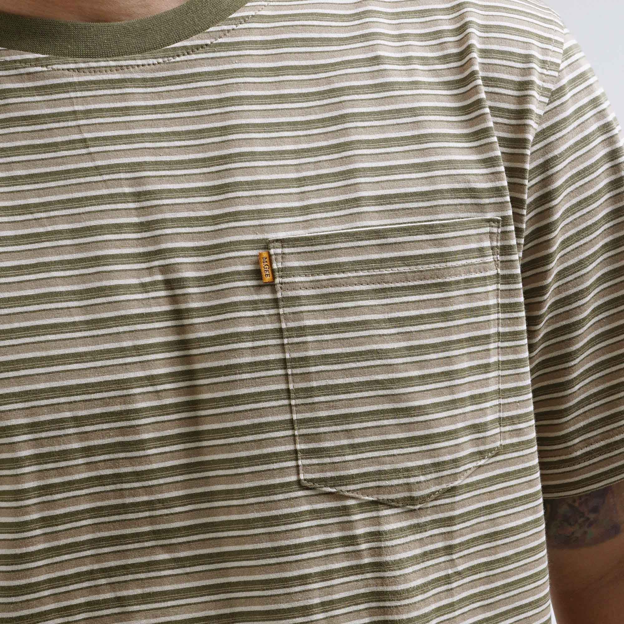Striped t-shirt Otis C001 Olive