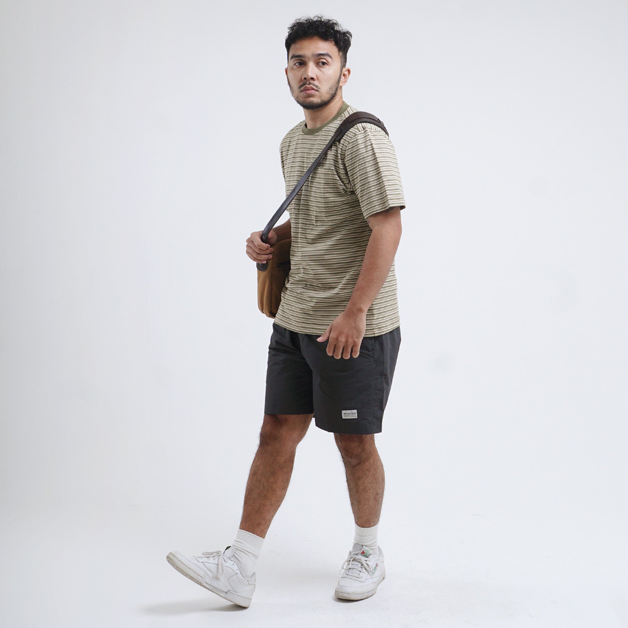 Striped t-shirt Otis C001 Olive