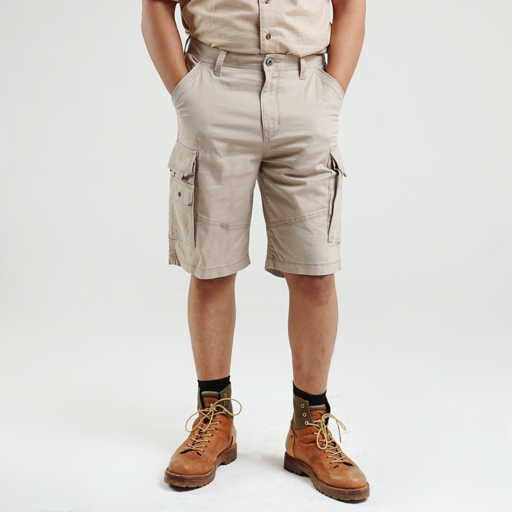 Celana Cargo Pendek Rows C011 Khaky