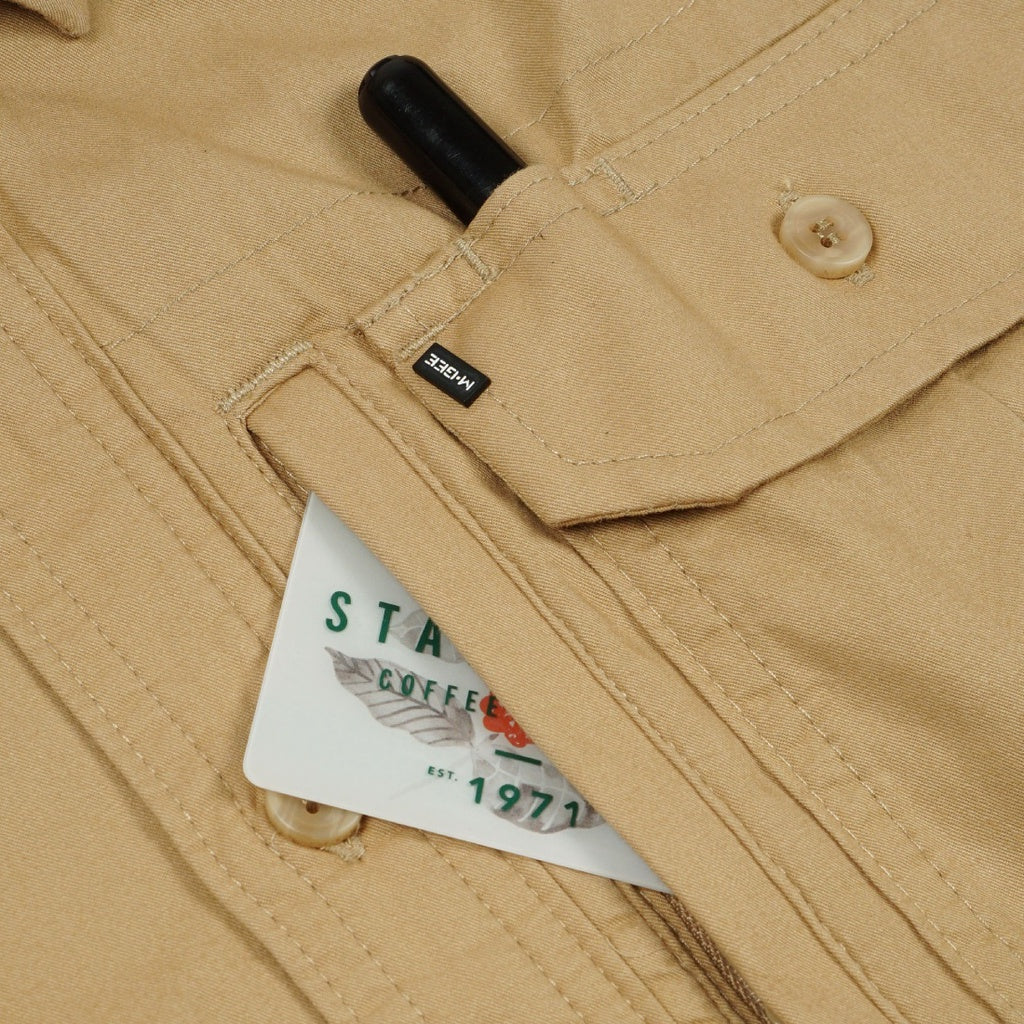 M.Gee Kemeja Kerja Pria Lengan Pendek Outdoor RANGER C028 KHAKY