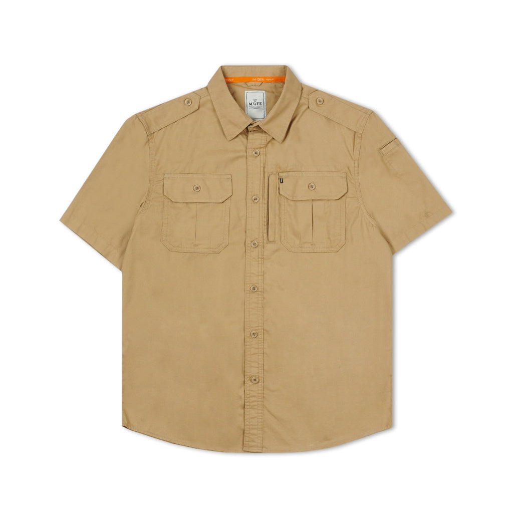 M.Gee Kemeja Kerja Pria Lengan Pendek Outdoor RANGER C028 KHAKY