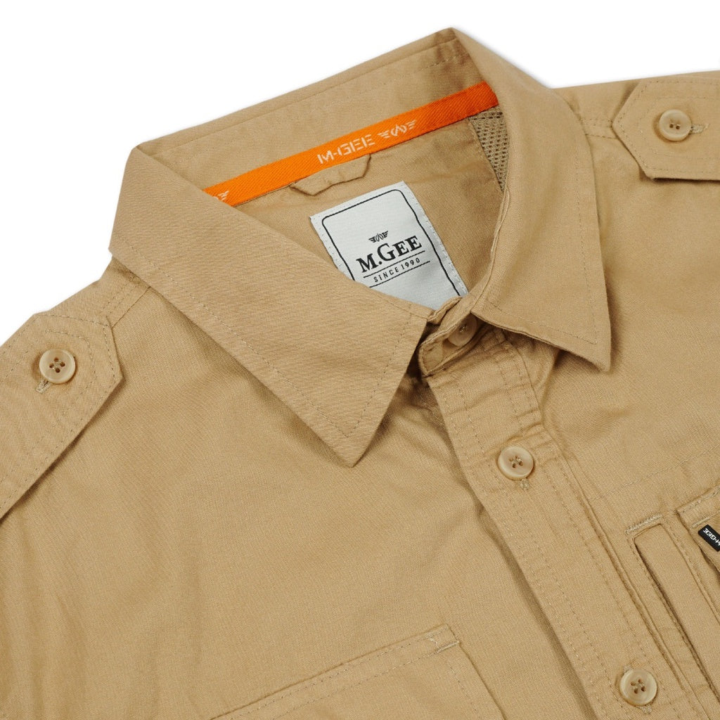 M.Gee Kemeja Kerja Pria Lengan Pendek Outdoor RANGER C028 KHAKY