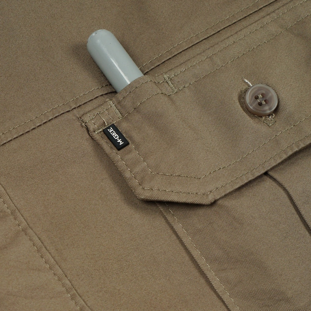 M.GEE Kemeja Outdoor Lengan Pendek Pria Mgee TUDOR C003 LIGHT OLIVE