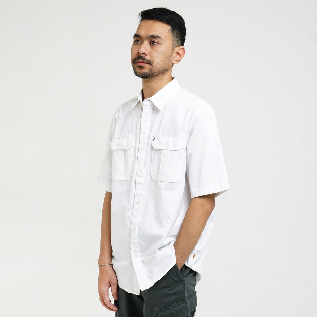 Kemeja Lengan Pendek Trevor C009 White