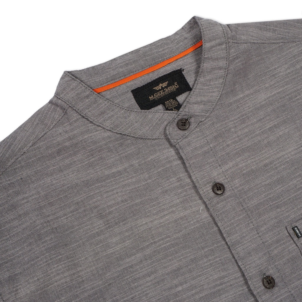 M.Gee Kemeja Koko Mgee Baju koko Terbaru Azka C056 Dark Grey