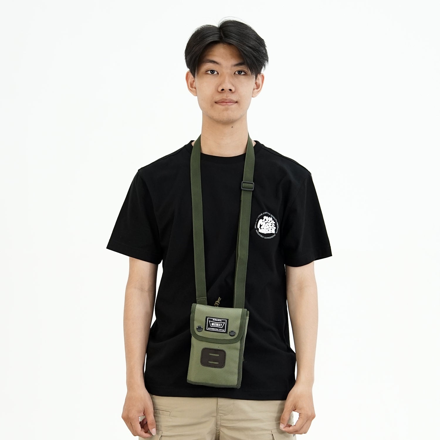 Tas Pinggang Punggung Pria Waistbag Crossbody MGway Mirai Green