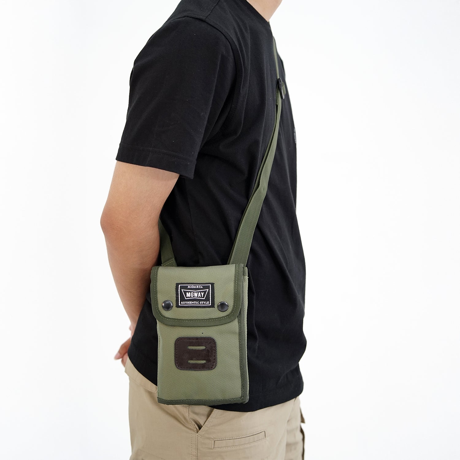 Tas Pinggang Punggung Pria Waistbag Crossbody MGway Mirai Green