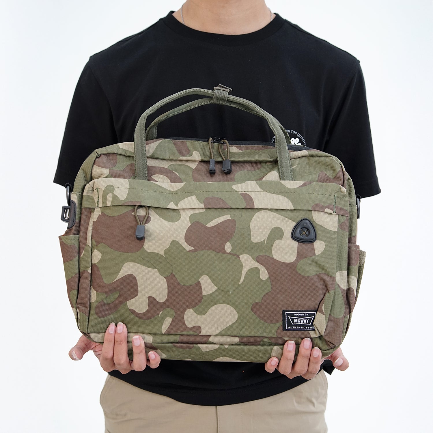 Tas Slingbag Pria Selempang Besar MGway Kane Sage