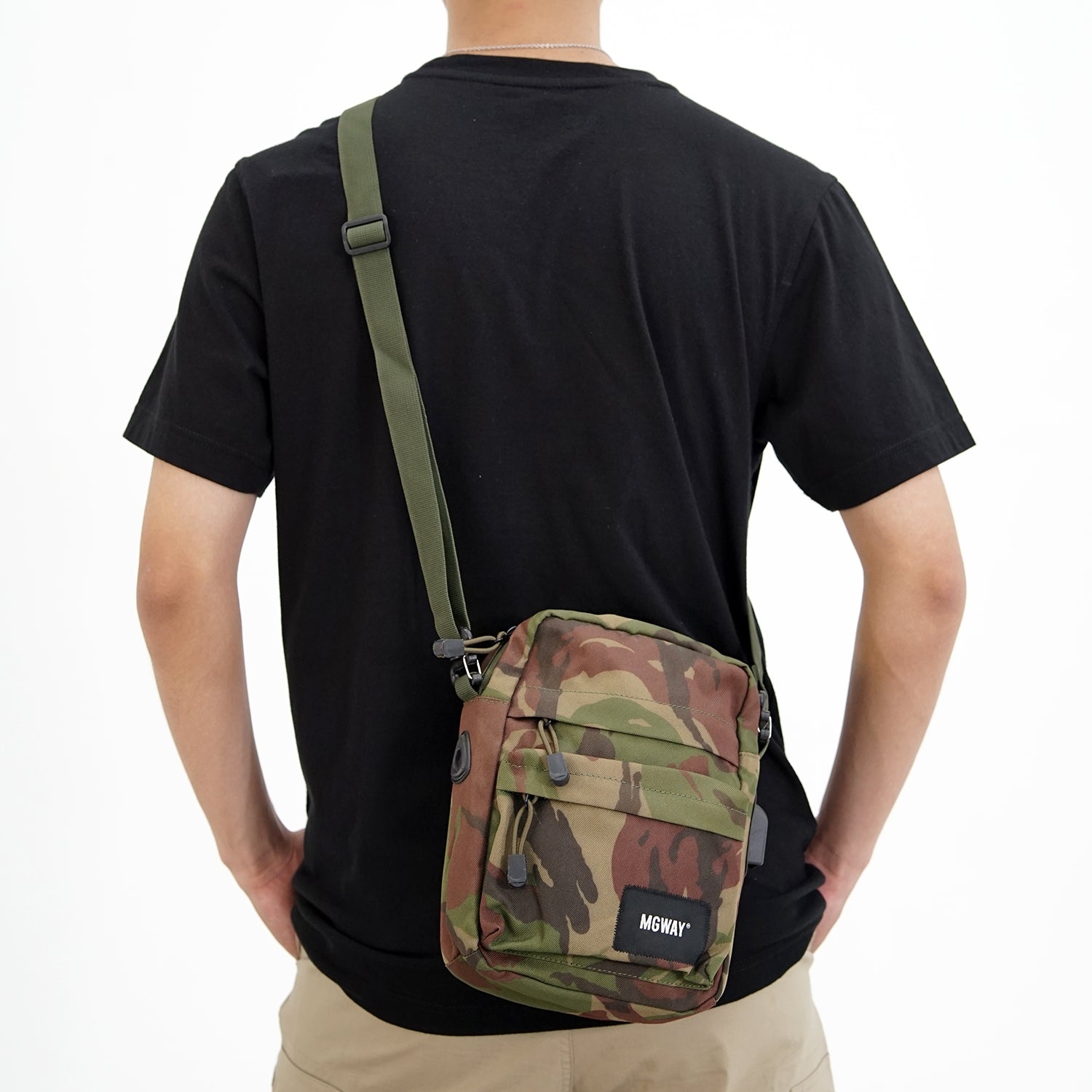 Tas Slingbag Pria Selempang Stylish MGway Kenji Green