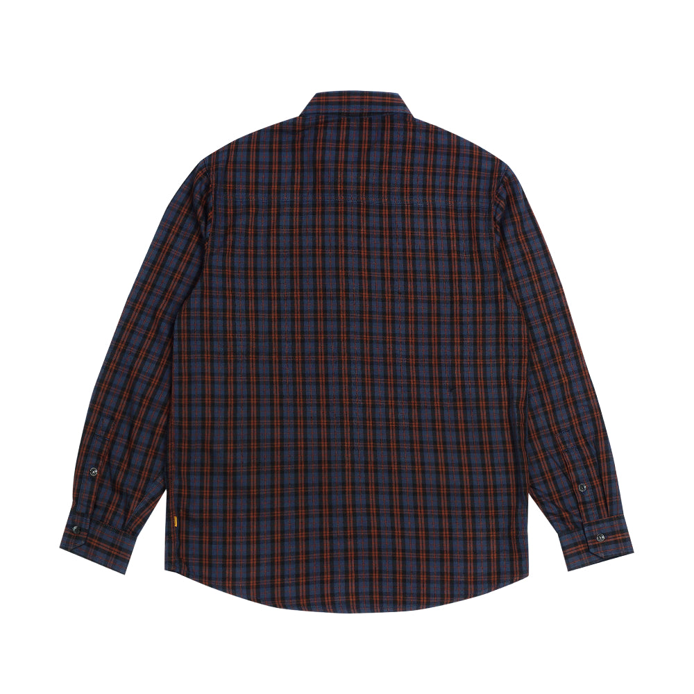 M.Gee Kemeja Lengan Panjang Pria Mgee Original Texas C027 Navy