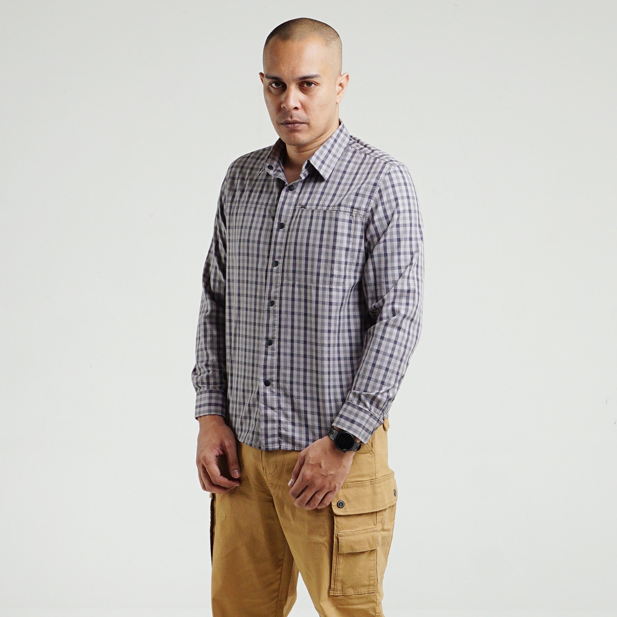 Shirt Long Sleeve Texas C028 Grey