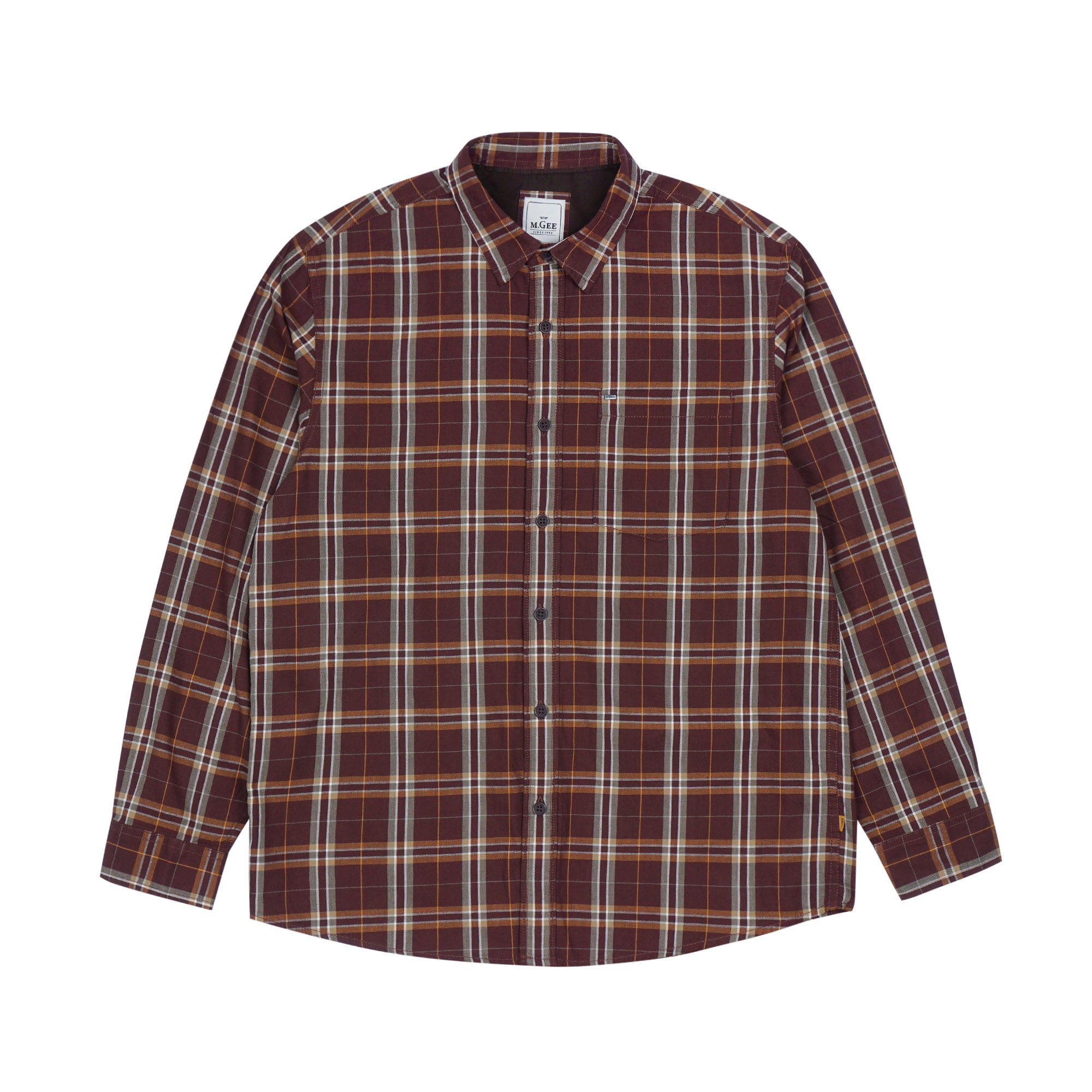 Shirt Long Sleeve Texas C034 Dark Brown