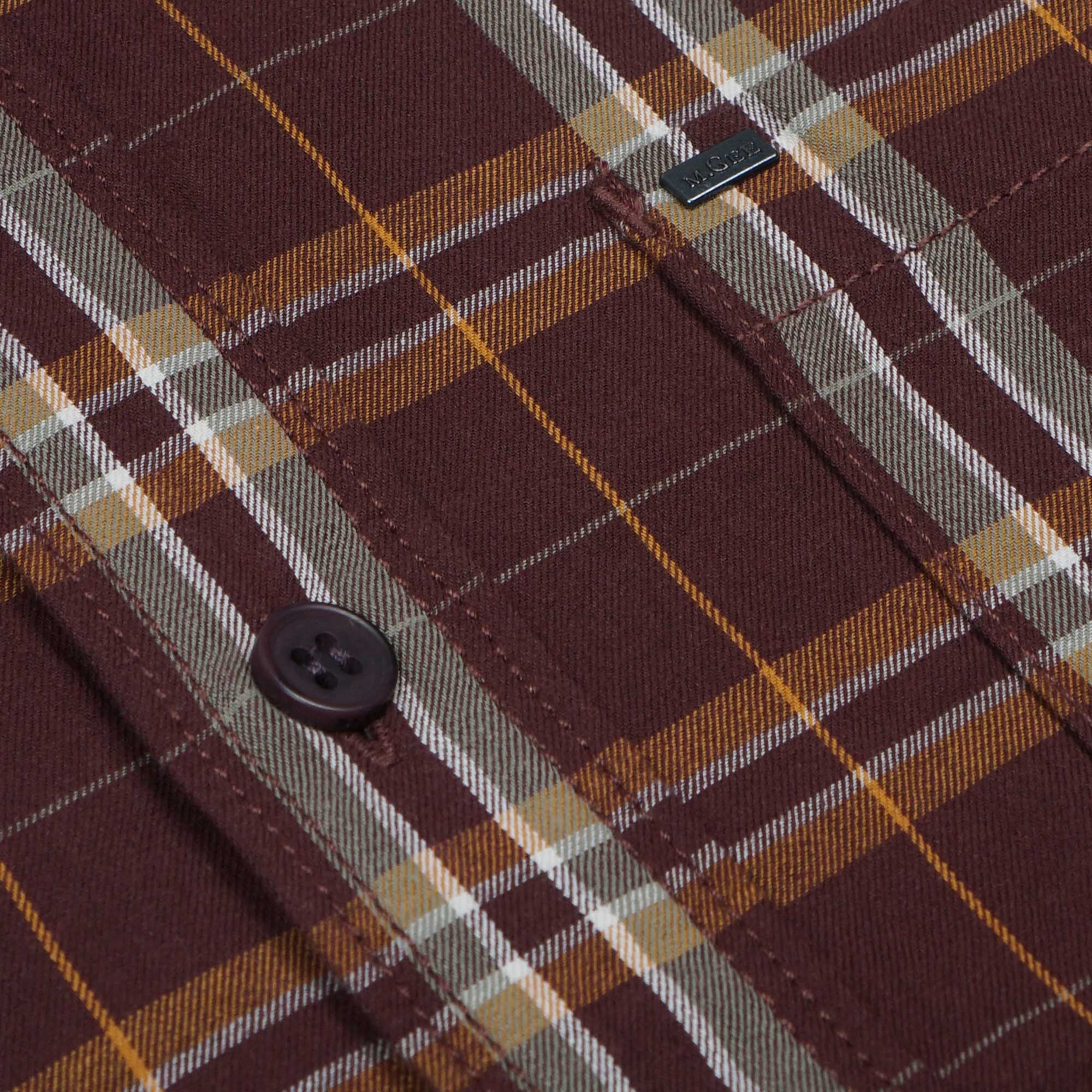 Shirt Long Sleeve Texas C034 Dark Brown