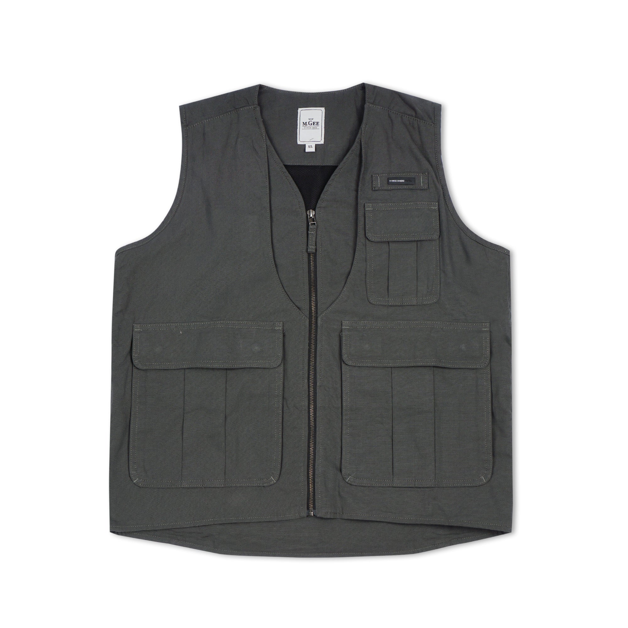 M.Gee Jaket Rompi Vest Pria Mgee West C001 Dark Grey
