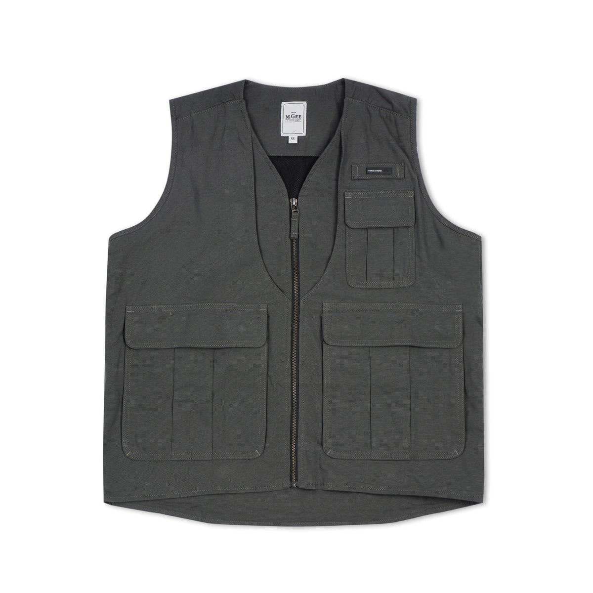 M.Gee Jaket Rompi Vest Pria Mgee West C001 Dark Grey